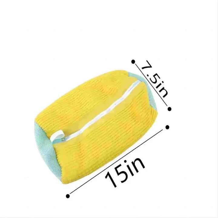 Reusable Shoe Laundry Cleaning Bag - Zippered Wash Bag for Washing Machines, Perfect Sneaker &amp; Tennis Shoe Cleaner Kit for Dirt-Free Shine