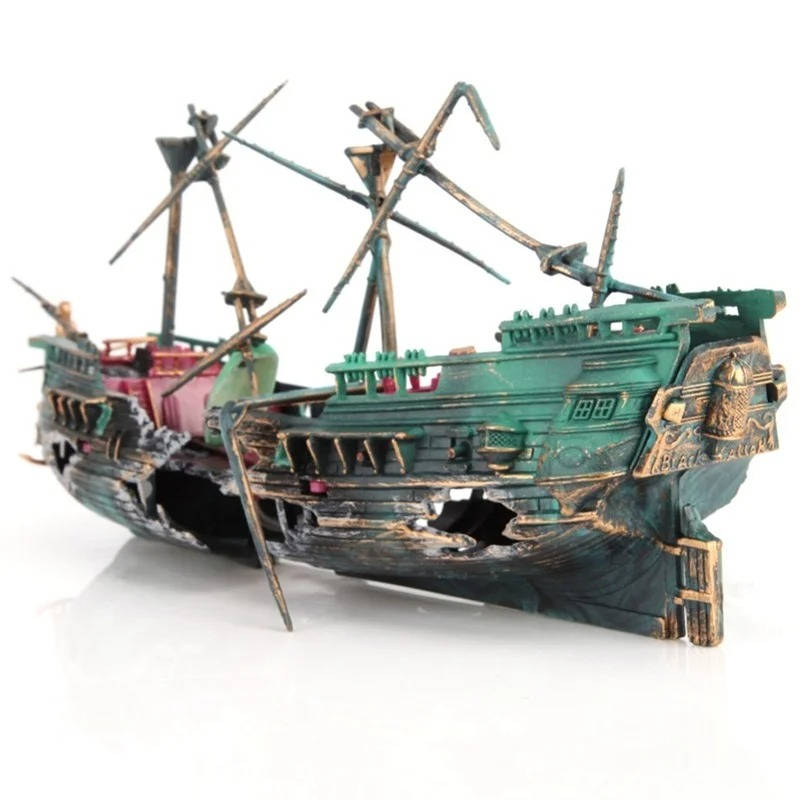 Large Aquarium Decorations - Boat