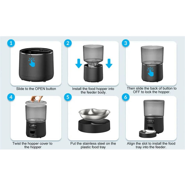 Automatic Smart Pet Feeder For Cats Dogs