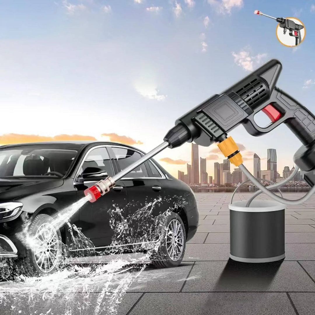 Cordless Portable High Pressure Spray Water Gun Set | Ideal for Cleaning Cars, Patios &amp; Garden Furniture