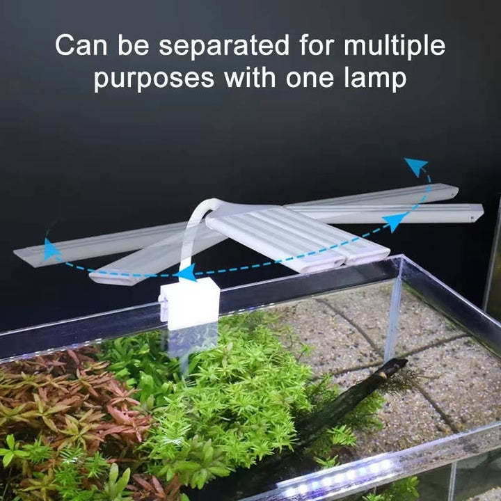 Super Bright Led Aquarium Light Clip On Full Spectrum Lamp For Fish Tanks &amp; Aquatic Plant Growth