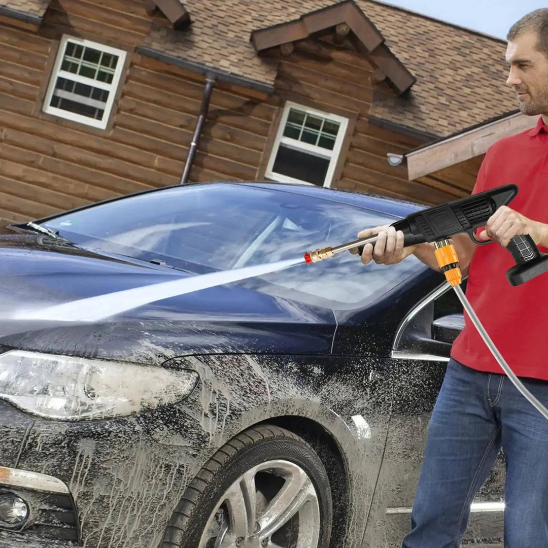Cordless Portable High Pressure Spray Water Gun Set | Ideal for Cleaning Cars, Patios &amp; Garden Furniture