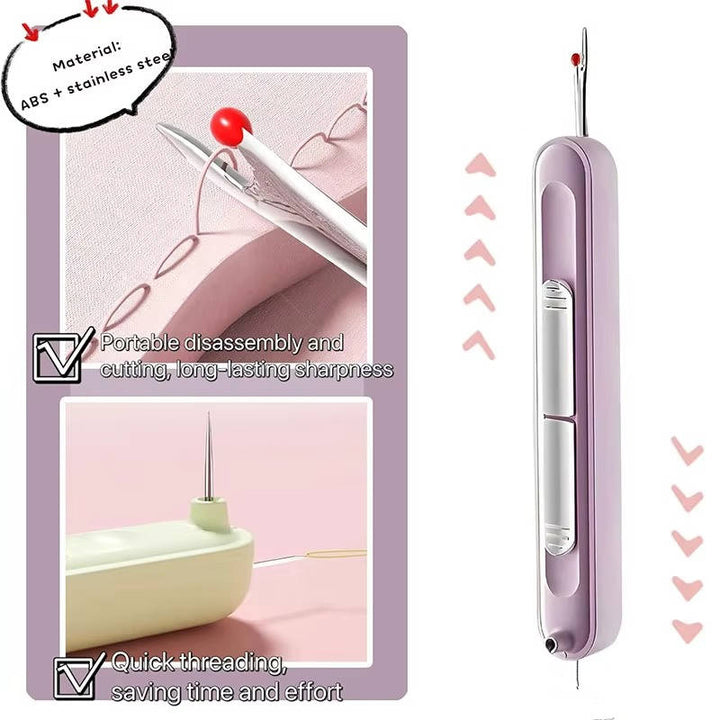 Needle Threader &amp; Seam Ripper Tool