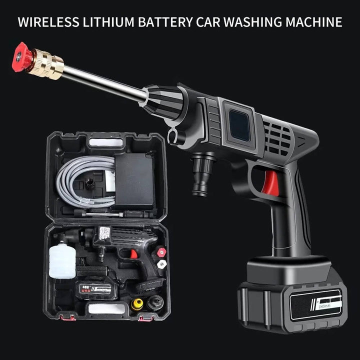 Cordless Portable High Pressure Spray Water Gun Set | Ideal for Cleaning Cars, Patios &amp; Garden Furniture
