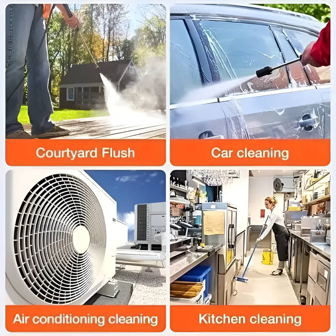 Cordless Portable High Pressure Spray Water Gun Set | Ideal for Cleaning Cars, Patios &amp; Garden Furniture