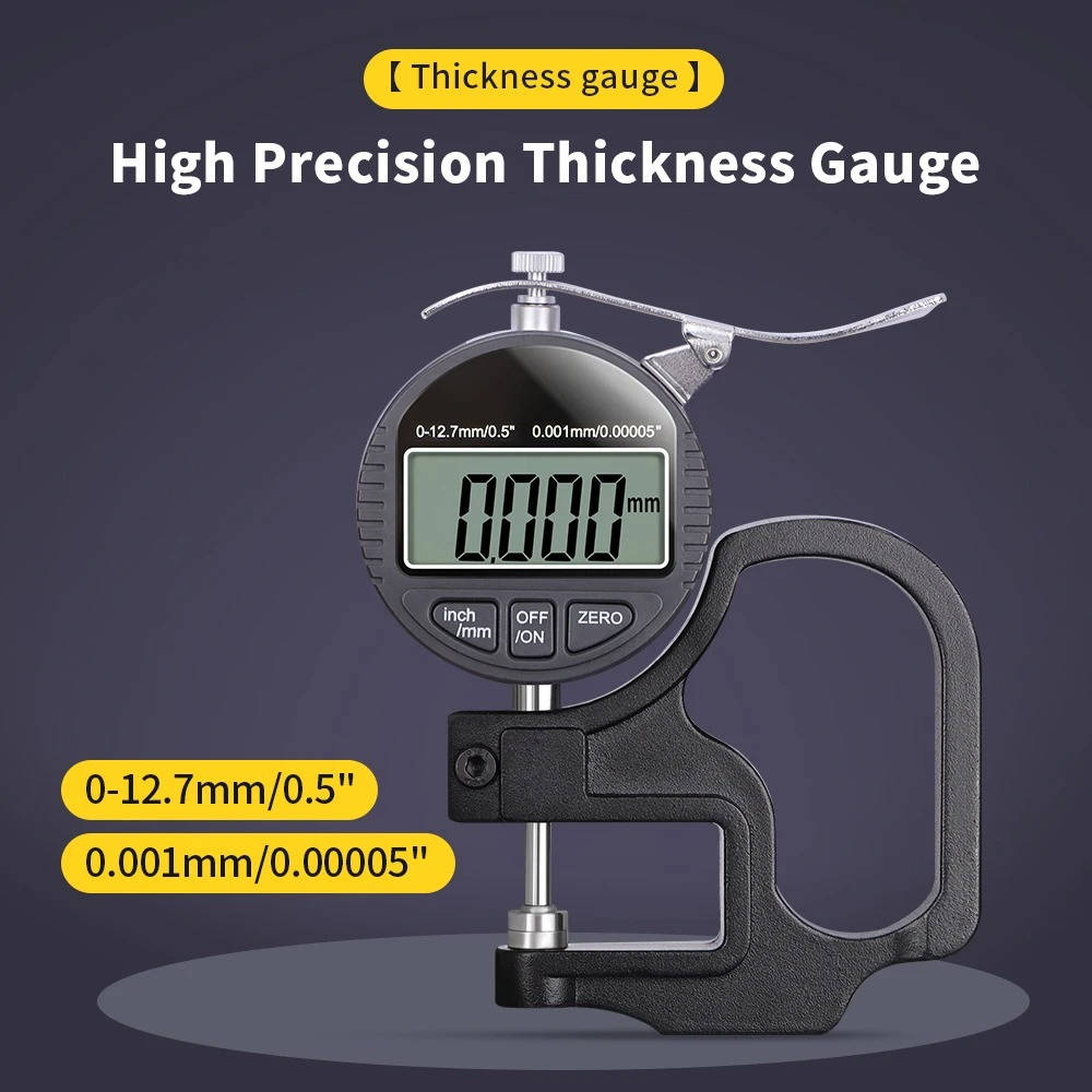 Thickness Gauge Measure Thickness Of Paper Cloth Metal 0.001mm