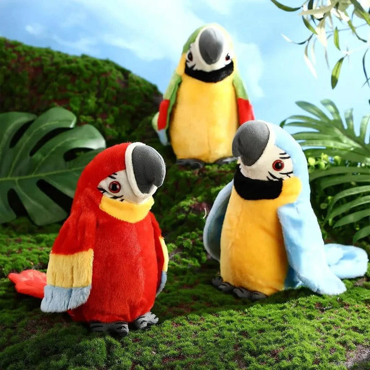 Talking &amp; Music-Playing Parrot Plush Toy