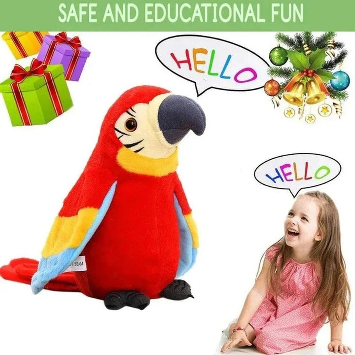 Talking &amp; Music-Playing Parrot Plush Toy
