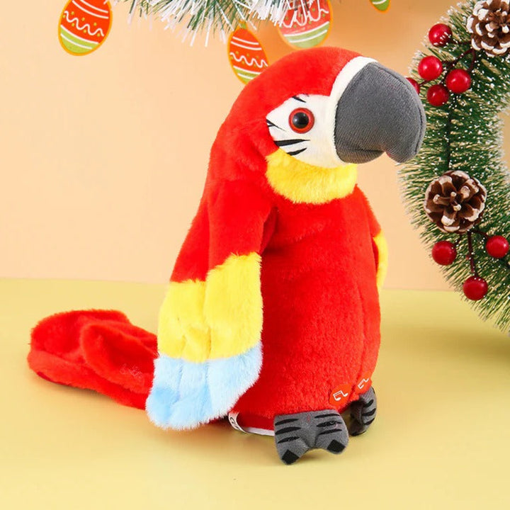 Talking &amp; Music-Playing Parrot Plush Toy