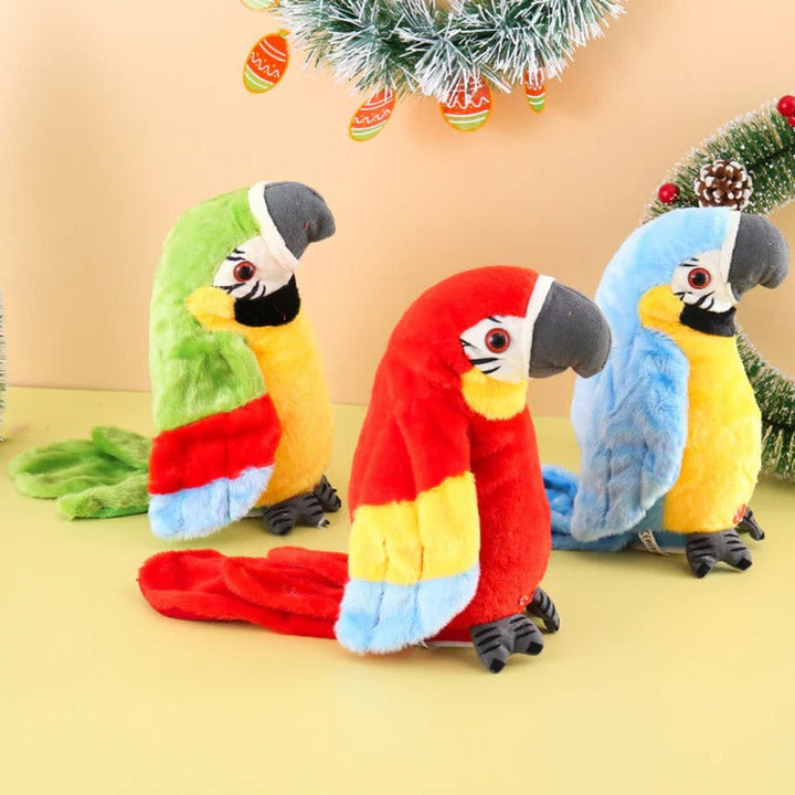 Talking &amp; Music-Playing Parrot Plush Toy