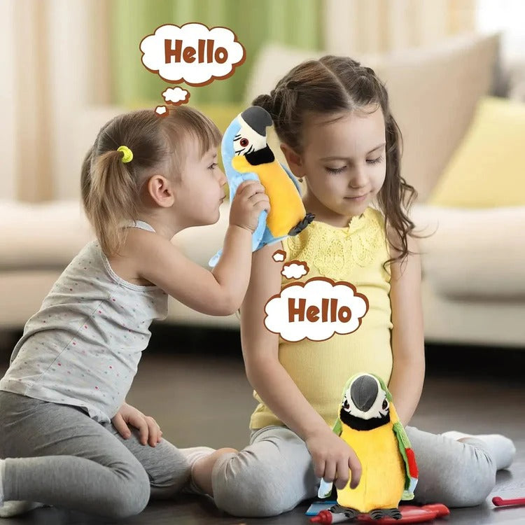 Talking &amp; Music-Playing Parrot Plush Toy