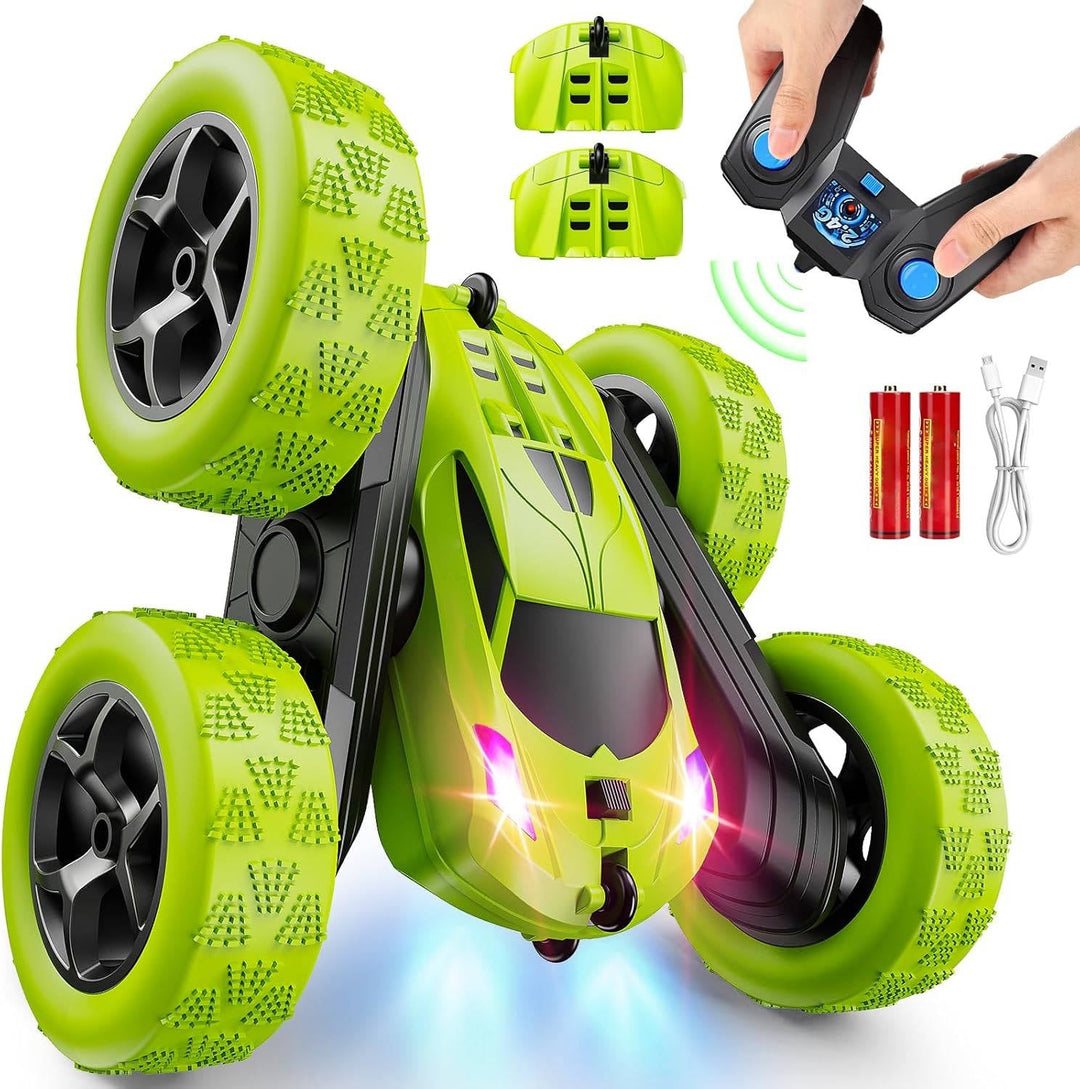 RC Cars Toys for Kids Ages 6 to 12 with LED Lights &amp; 360° Flips