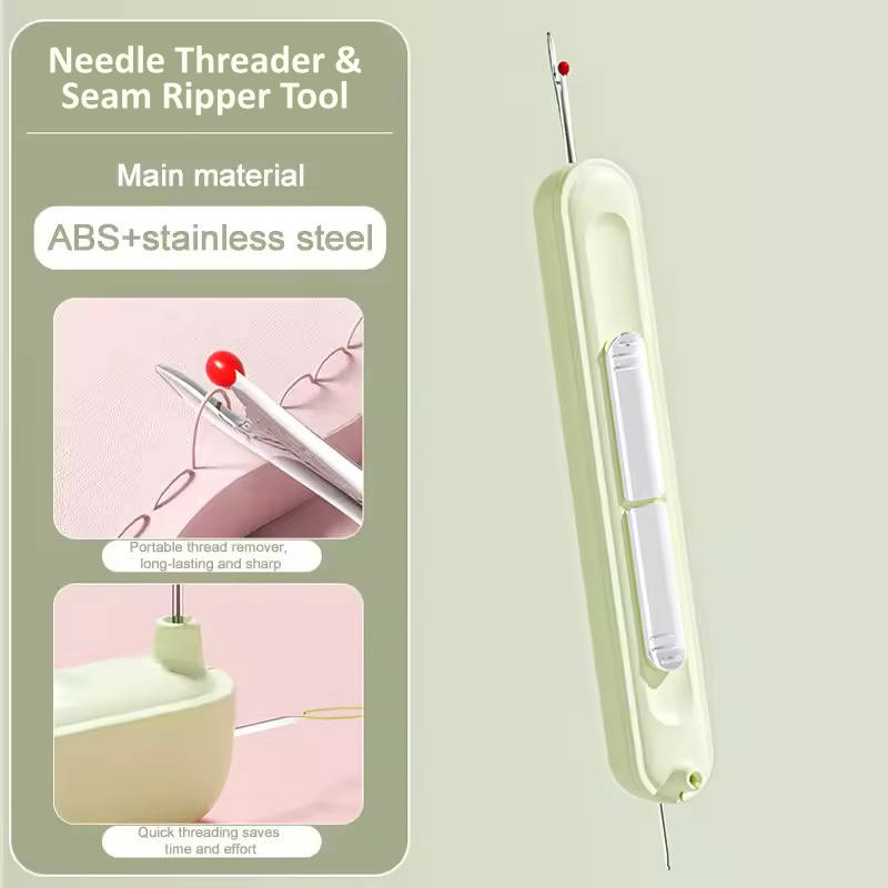 Needle Threader &amp; Seam Ripper Tool