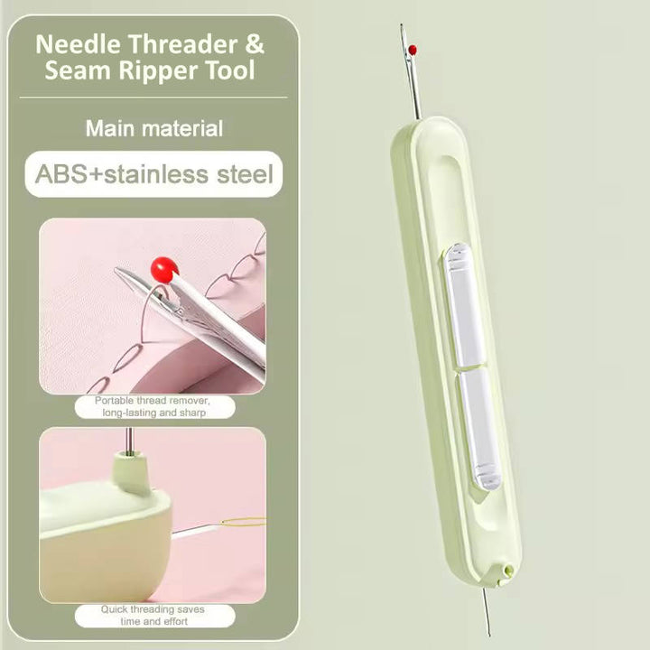 Needle Threader &amp; Seam Ripper Tool