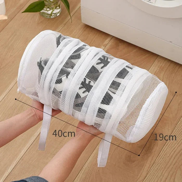 Reusable Shoe Laundry Cleaning Bag - Zippered Wash Bag for Washing Machines, Perfect Sneaker &amp; Tennis Shoe Cleaner Kit for Dirt-Free Shine